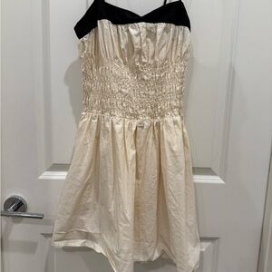 Moon River Black and Cream Dress